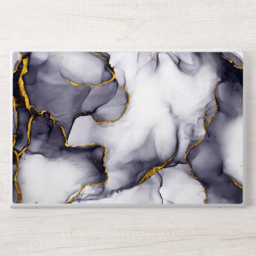 Modern Dark_Gold Marble Background HP Laptop Skin