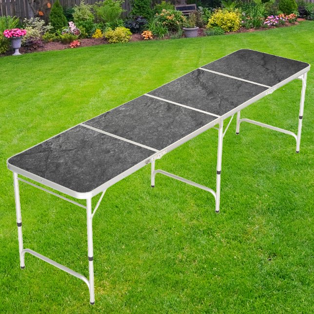 Modern Dark Granite Stone  Beer Pong Table (Creator Uploaded)