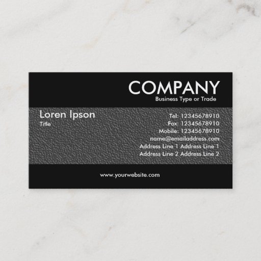 Customizable Modern - Dark Gray Embossed Texture Business Cards