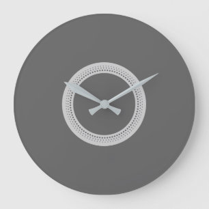 Modern Dark Gray Large Clock