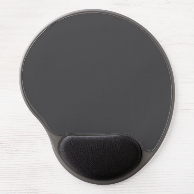 Modern Dark Grey Mouse Pad with Gel Rest (Front)
