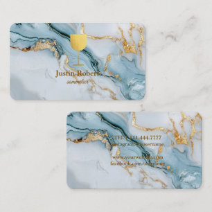 Modern Dark Marble Wine Bartender Sommelier Busine Business Card