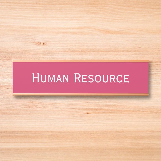 Modern Dark Pink Office Room Department Name Door Sign (Modern Dark Pink Office Room Department Name Door Sign)