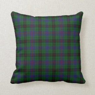 Modern Davidson Tartan Plaid Pillow