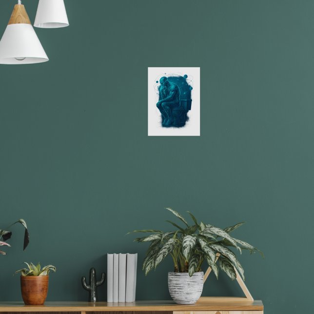 Modern Day Thinker Poster (Living Room 1)