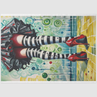 Modern Day Wickedly Stylish Witch Decoupage Paper