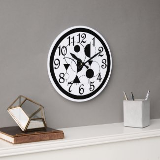 Modern Deco Large Clock