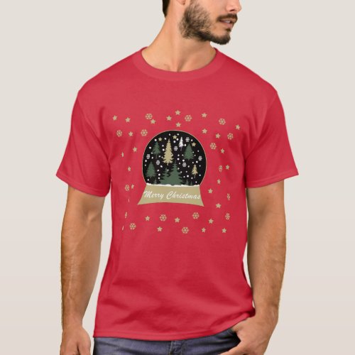 Modern decorated snowglobe T_Shirt