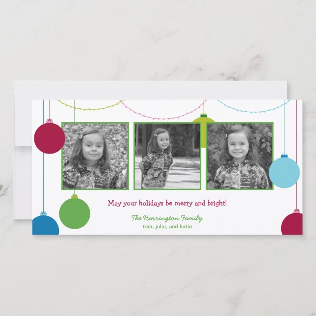 Modern Decorations Christmas/Holiday Cards (Front)