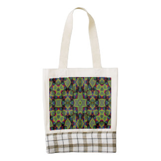 Modern decorative art zazzle HEART tote bag