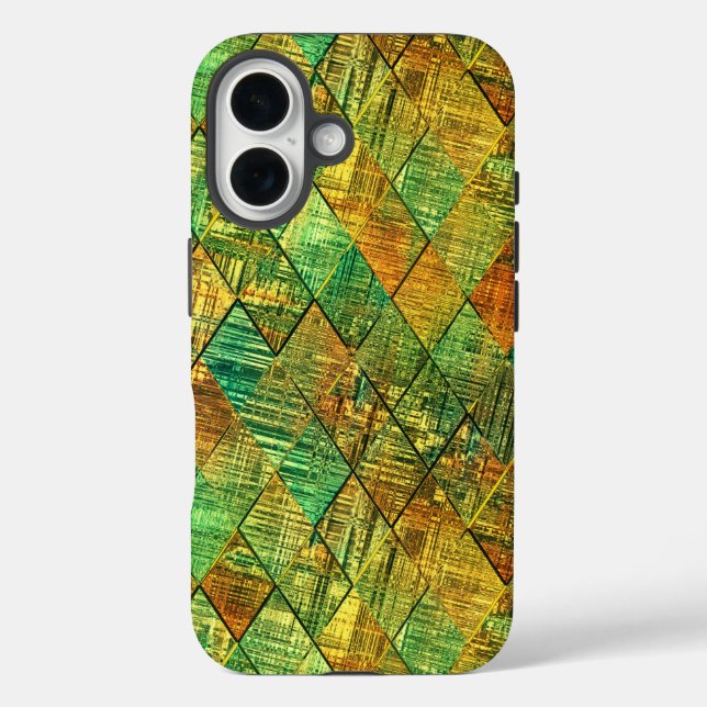 Modern Decorative Geometric Stained Glass Case-Mate iPhone Case (Back)