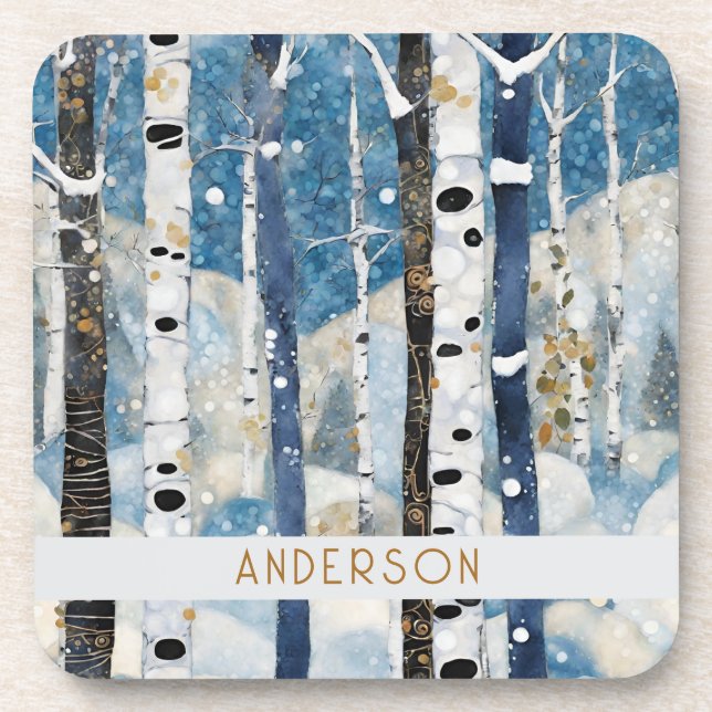 Modern Decorative Nature Ceramic Tile Beverage Coaster (Front)
