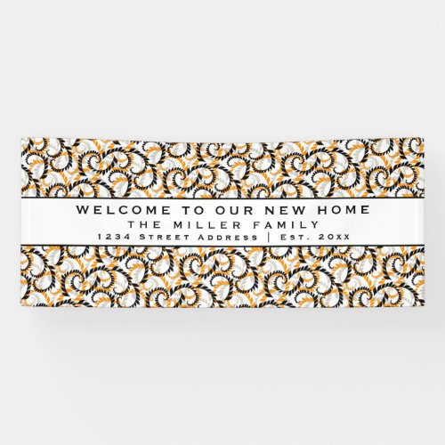 Modern Decorative Welcome Housewarming Party Banner