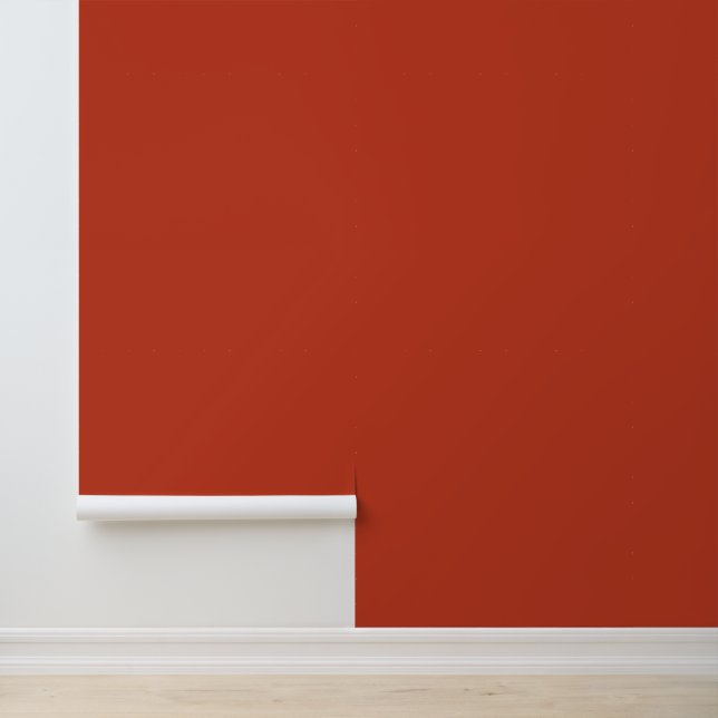 Modern Deep Crimson Red Plain Solid Color Wallpaper (Application)
