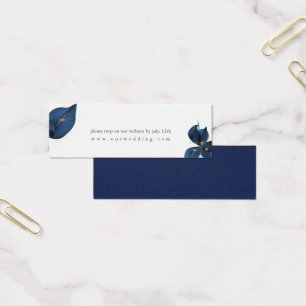 Modern Deep Indigo Blue Wedding Website RSVP
