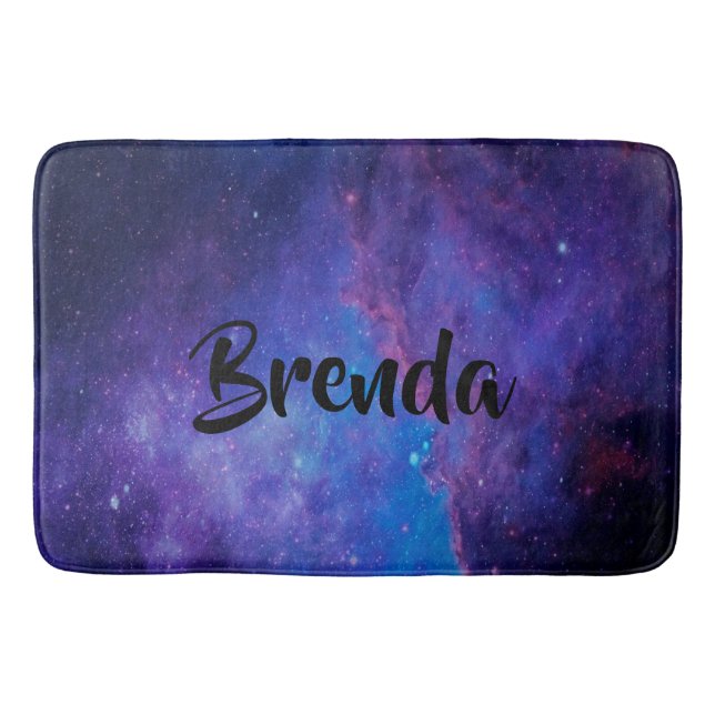 Modern Deep SpaceAbstract Background Bathroom Mat (Front)