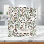Modern Deer Foliage 3 Ring Binder<br><div class="desc">This gorgeous pattern will add a chic look to your office decor!</div>