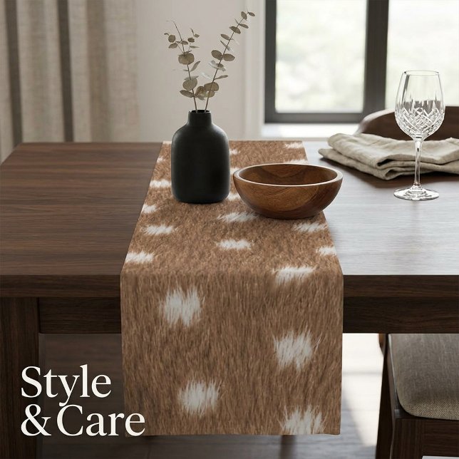 Modern Deer Skin Texture Stylish Short Table Runner (Modern Deer Skin Texture Stylish Short Table Runner)