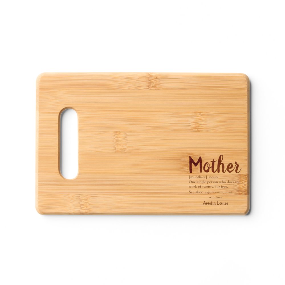 Modern Definition Of Mother Custom Cutting Board