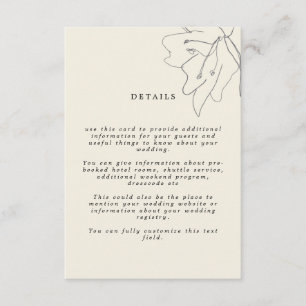 Modern Delicate Soft Eggshell Floral Enclosure Card