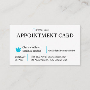 Modern Dental Appointment Card