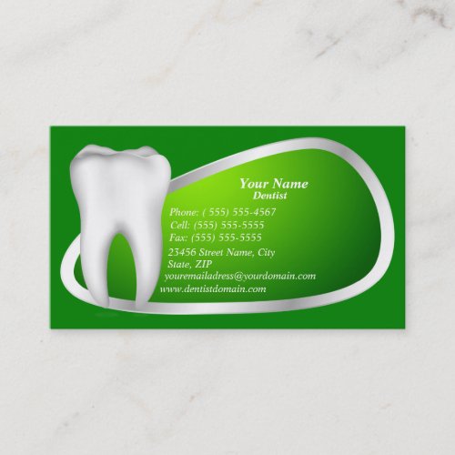 Modern Dental Dentist Business Card