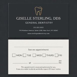Modern Dental Dentistry Appointment Reminder Card