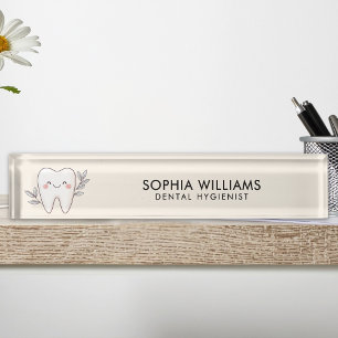 Modern Dental Hygienist Desk Name Plate