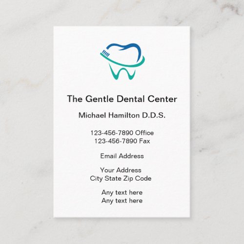 Modern Dental Office Appointment Cards