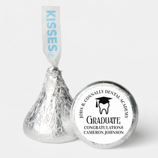 Modern Dental School Personalized Graduation Party Hershey®'s Kisses® (Front)