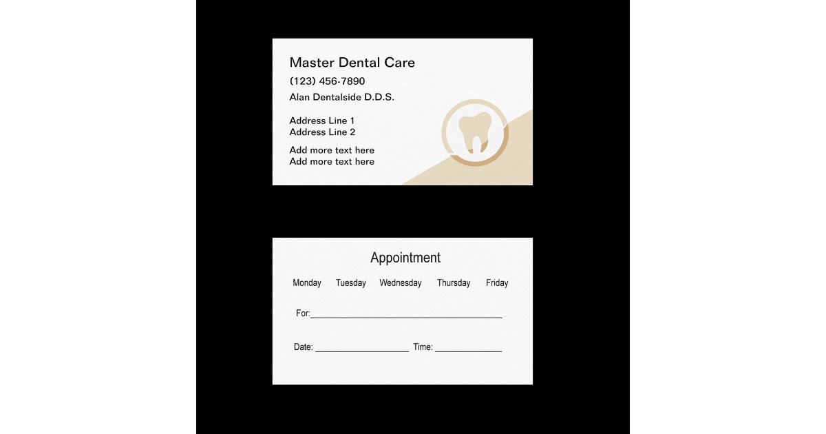 Image 17 for Dentist Appointment Card Template