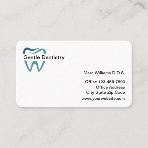 Modern Dentist Office Business Card Template