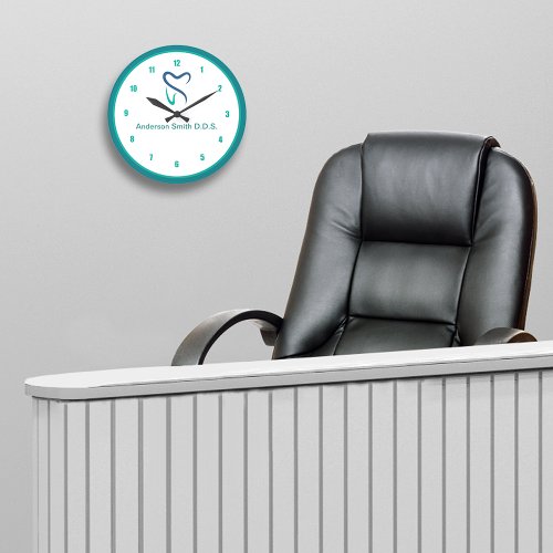 Modern Dentist Office Editable Waiting Room Clocks