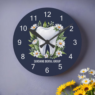 Modern Dentist Orthodontist Round Clock
