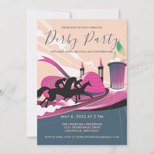 Modern Derby Party Art Deco Invitation Zazzle   Modern Derby Party Art Deco Invitation R30219ee58fb645cba7d049775d5922cc Tcvt0 510 