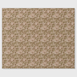 Modern Desert Military Camo Camouflage Wrapping Paper | Zazzle