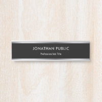Modern Design Black And Silver Glam Professional
