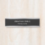 Modern Design Black And Silver Glam Professional Door Sign