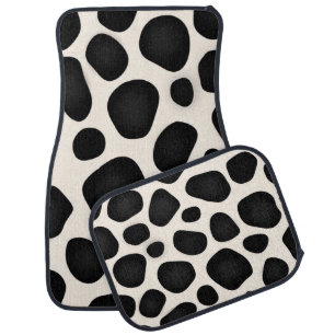 Modern design black patterns    car floor mat