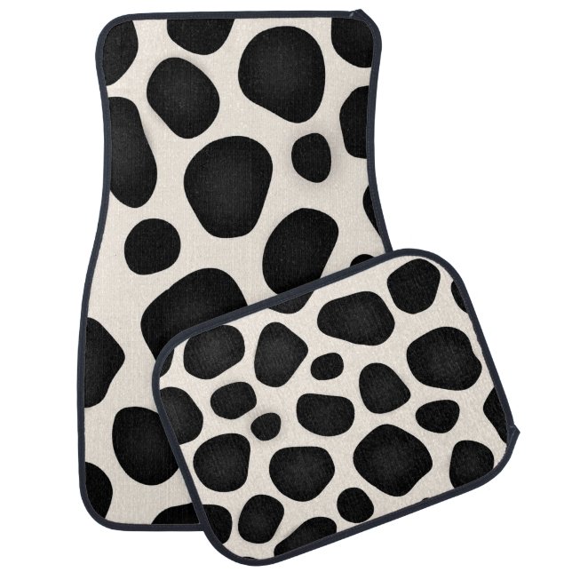 Modern design black patterns    car floor mat (Set)