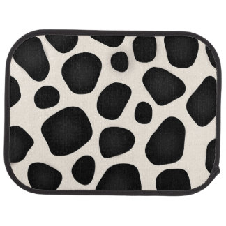 Modern design black patterns car floor mat