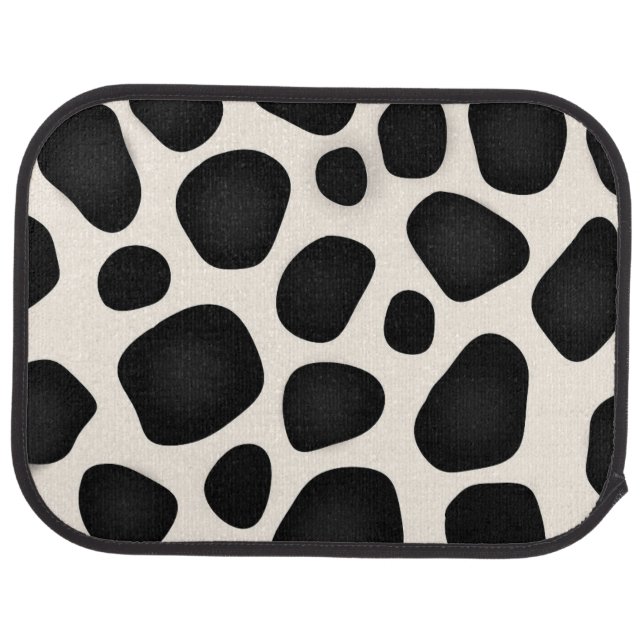 Modern design black patterns   car floor mat (Rear)