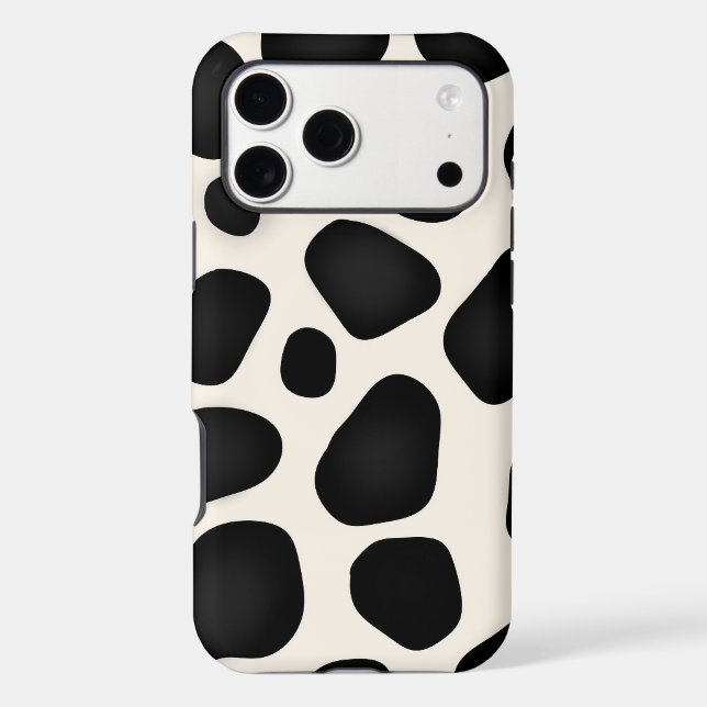 Modern design black patterns   iphone case (Back)