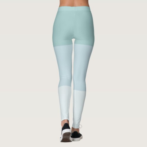 Modern Design Blue Green Elegant Template Pastel Leggings