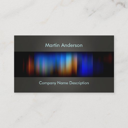 Customizable modern design business card