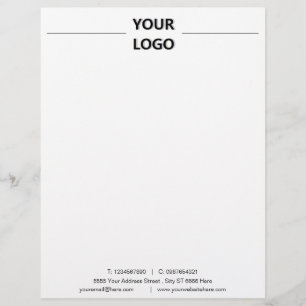 Modern Design Business Letterhead with Logo