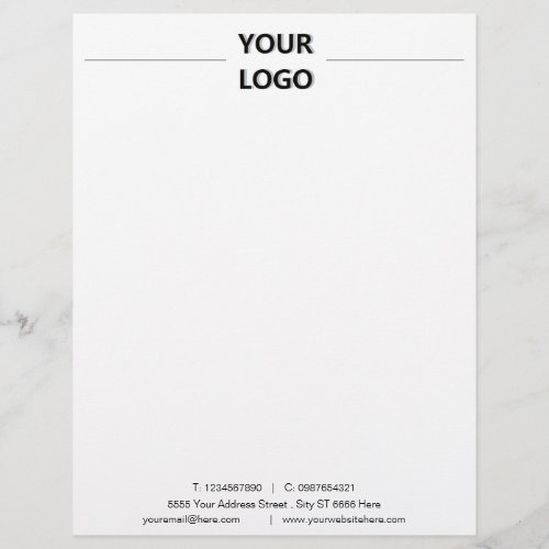 Modern Design Business Letterhead with Logo