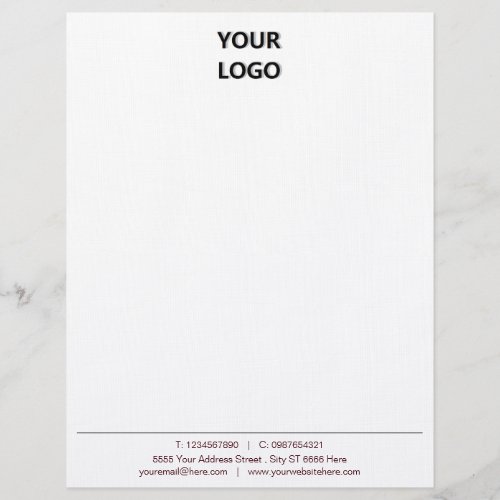 Modern Design Business Office Letterhead with Logo