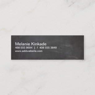 Modern Design Chalkboard Mini Business Card