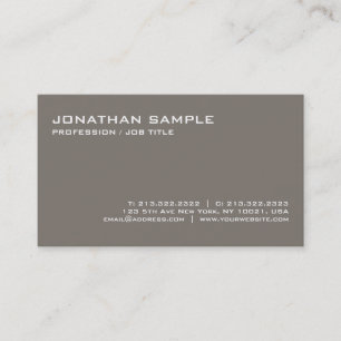 Modern Design Creative Minimalistic Plain Trendy Business Card
